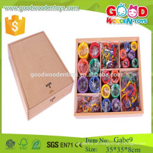 GABE 9 brinquedos de círculo de madeira brinquedos froebel pré escolar brinquedo educativo gabe para criança